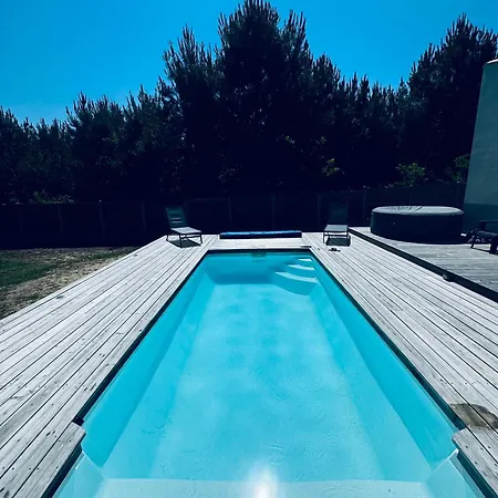 Le Chai De L'ocean - Soulacaise A 100m Piscine Jardin 1400m2 スラック・シュル・メール